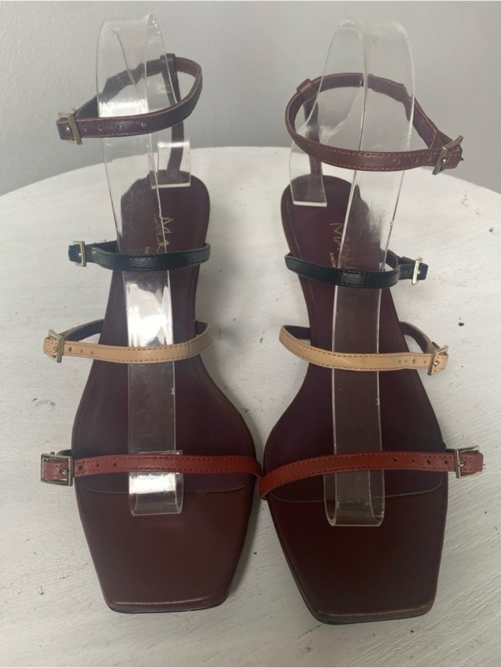 Manu Atelier Strappy Kitten Heel Sandal size 7.5, EU 39